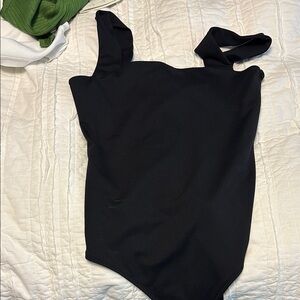 Black Sleeveless Bodysuit